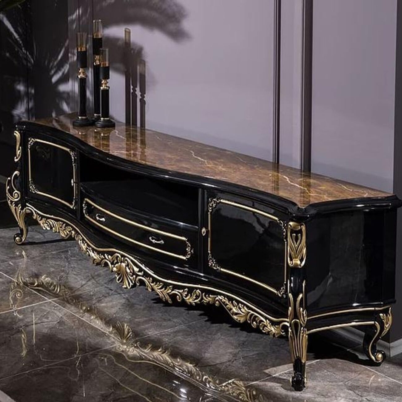 Magnificent Solid Wood TV Cabinet