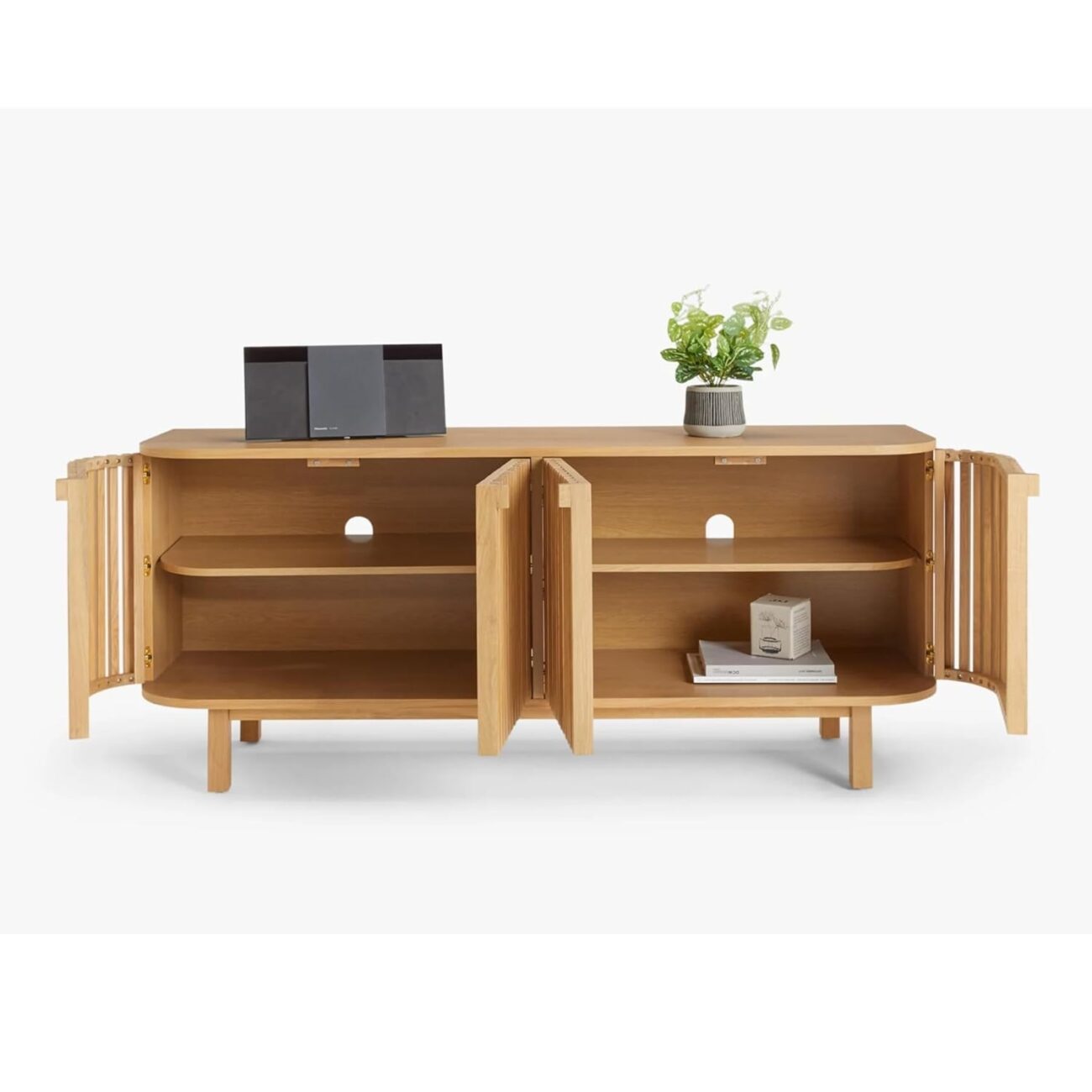 Modern TV Unit Cabinet Natural