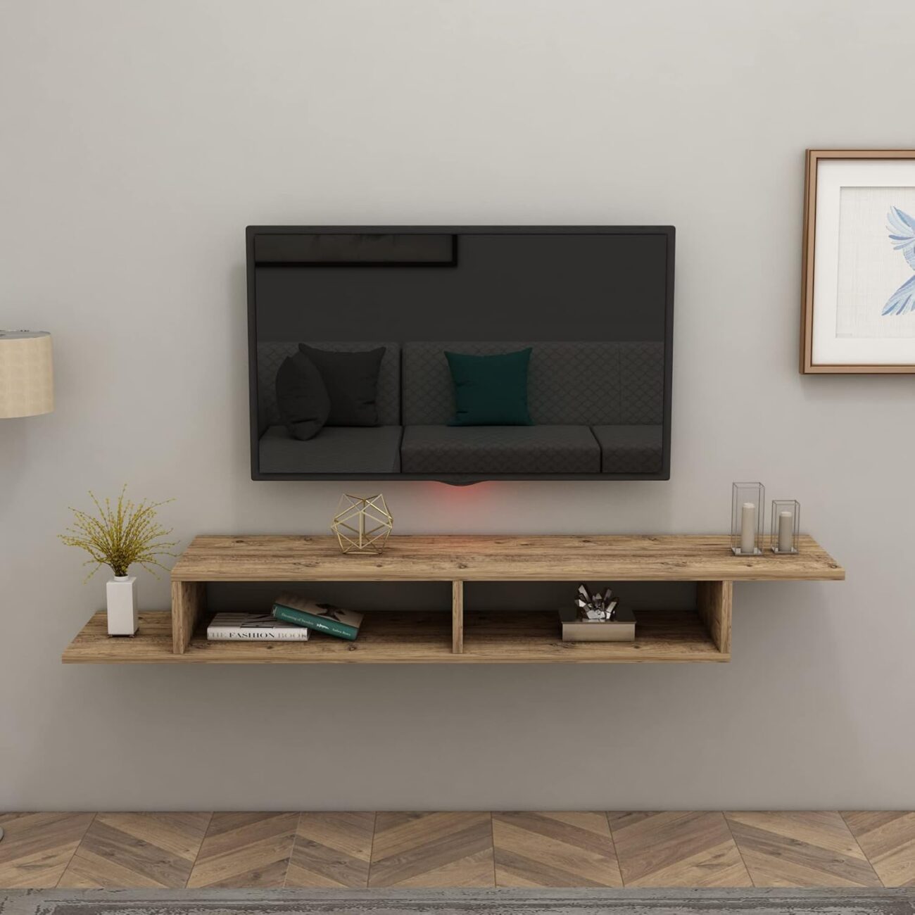 Wall Mounted TV Stand Media Console
