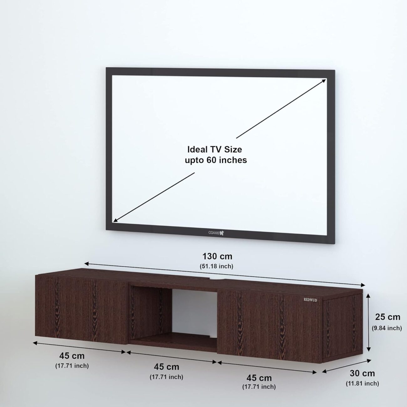 Wooden TV Cabinet - Matte Finish - Image 2