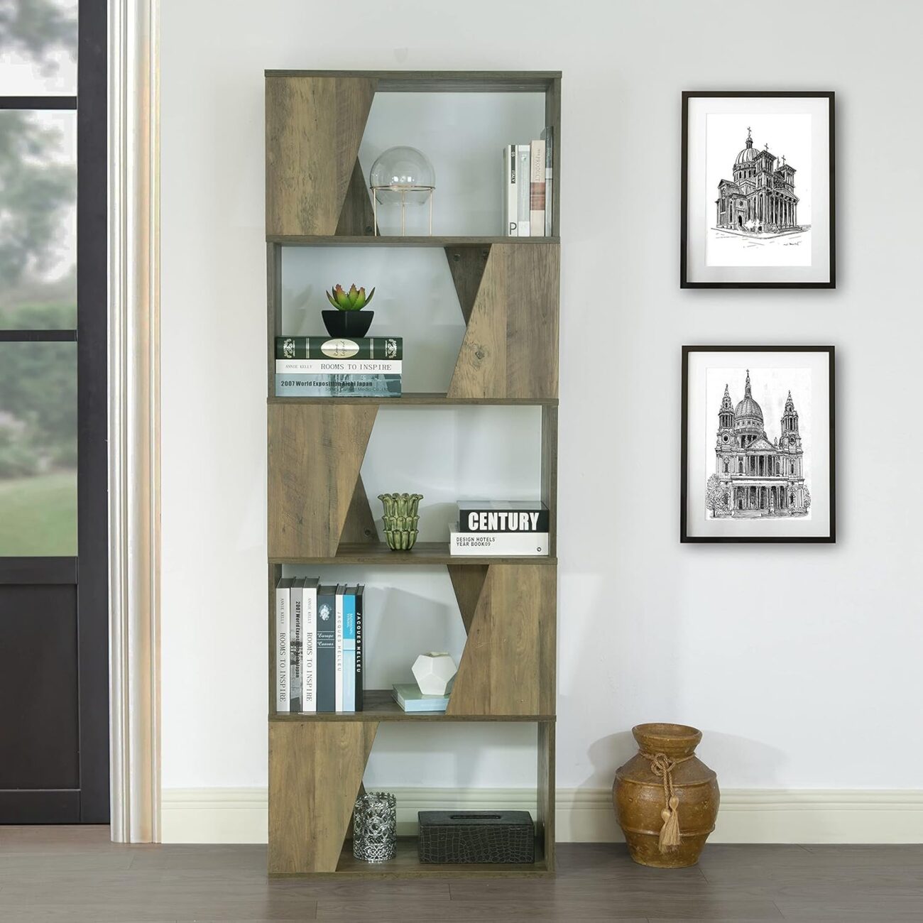 5 Layer Modern Wooden Shelf