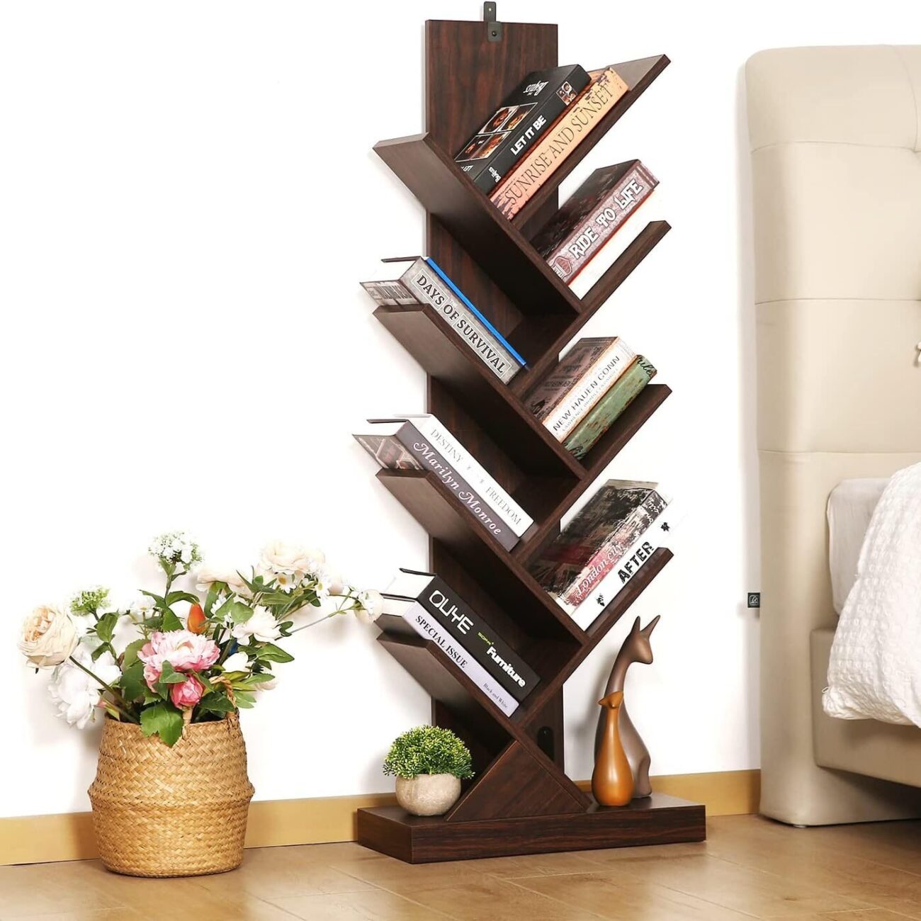 8 Tier Tree Open Book Shelf