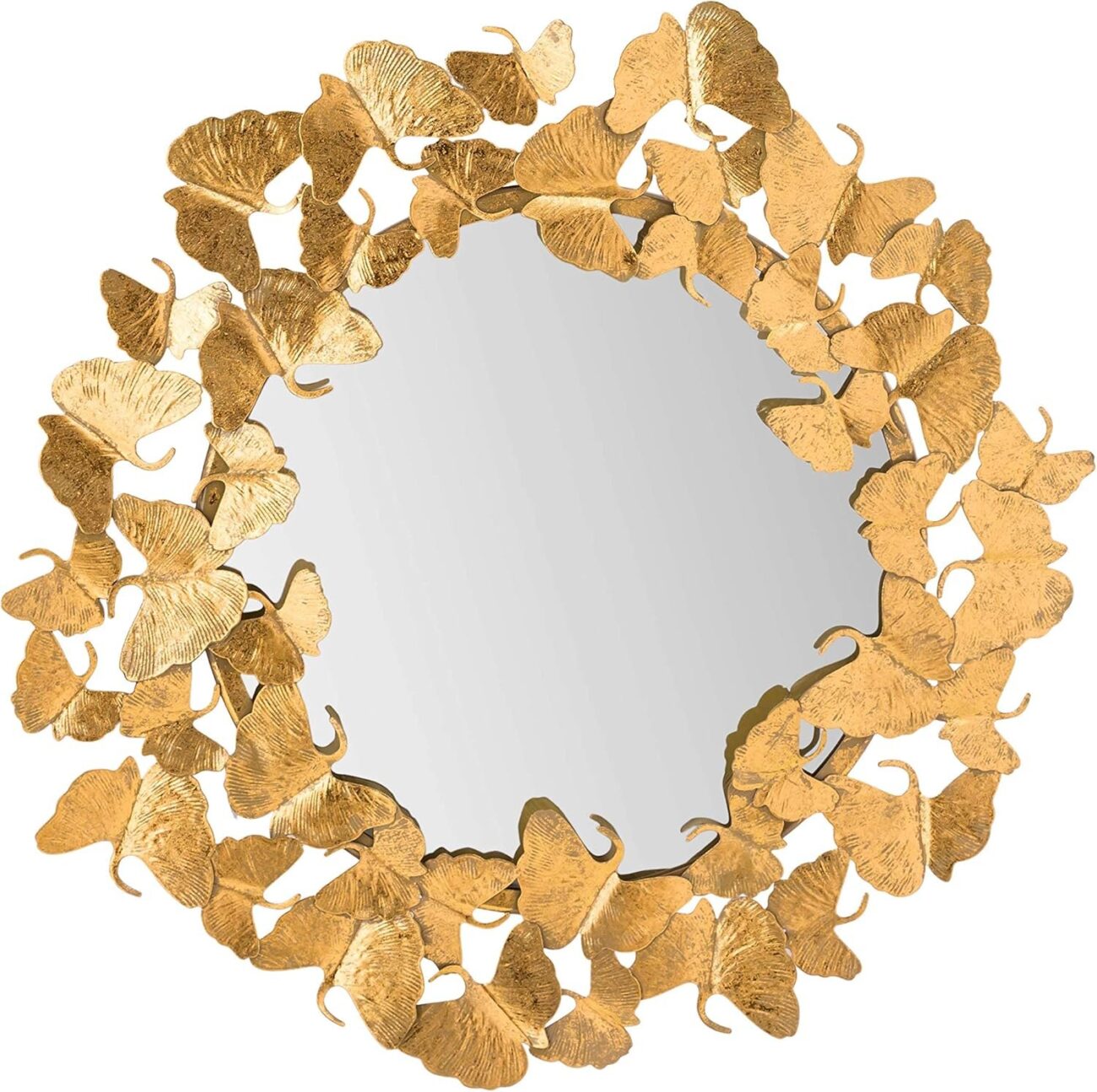 Furniture Lyrical Modern Hand Hammered Inch Wall Mirror - Image 3