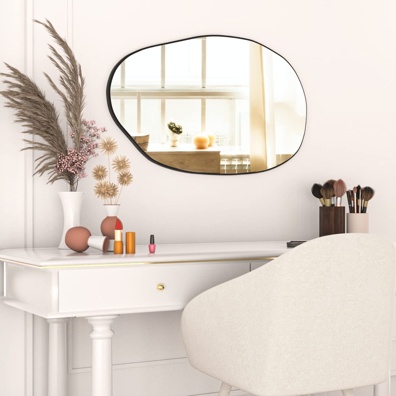Irregular Wall Mirror 33.5" x 20.5" - Image 4