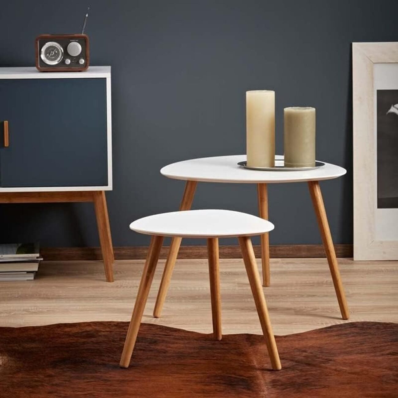 Japanese Style MDF Table with Bamboo Legs