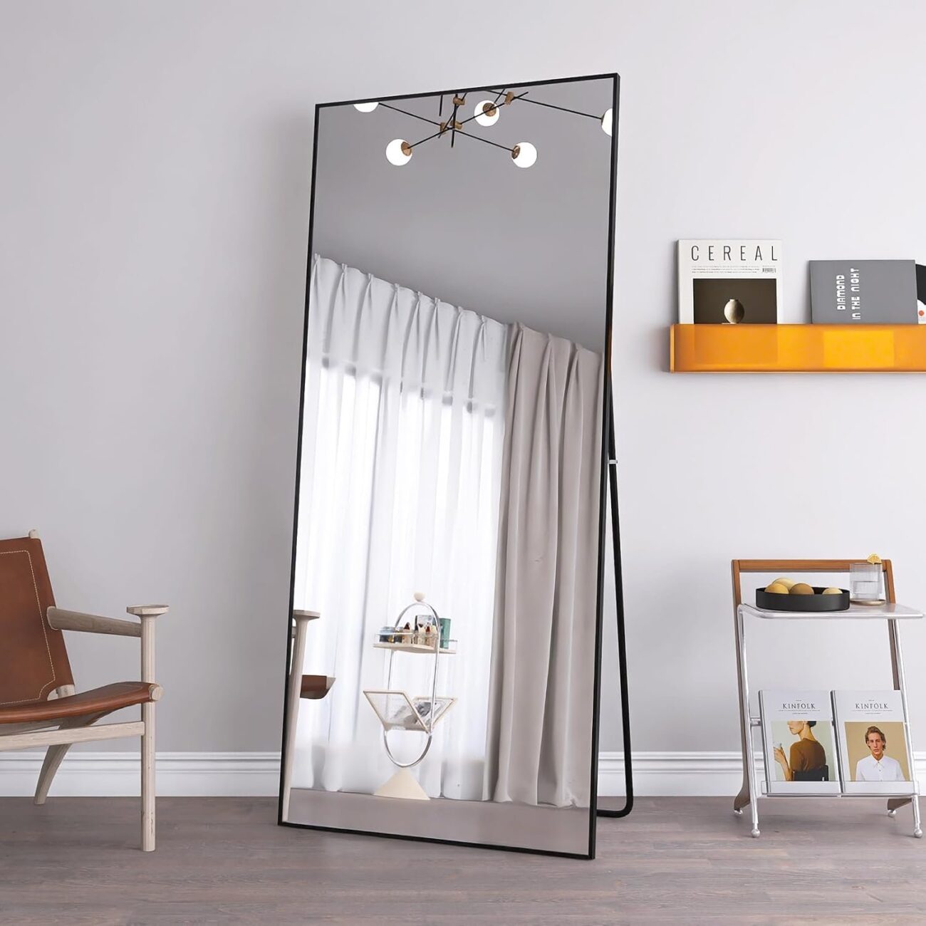 Lazyspace Standing Mirror & Wall Mirror with Aluminium Frame