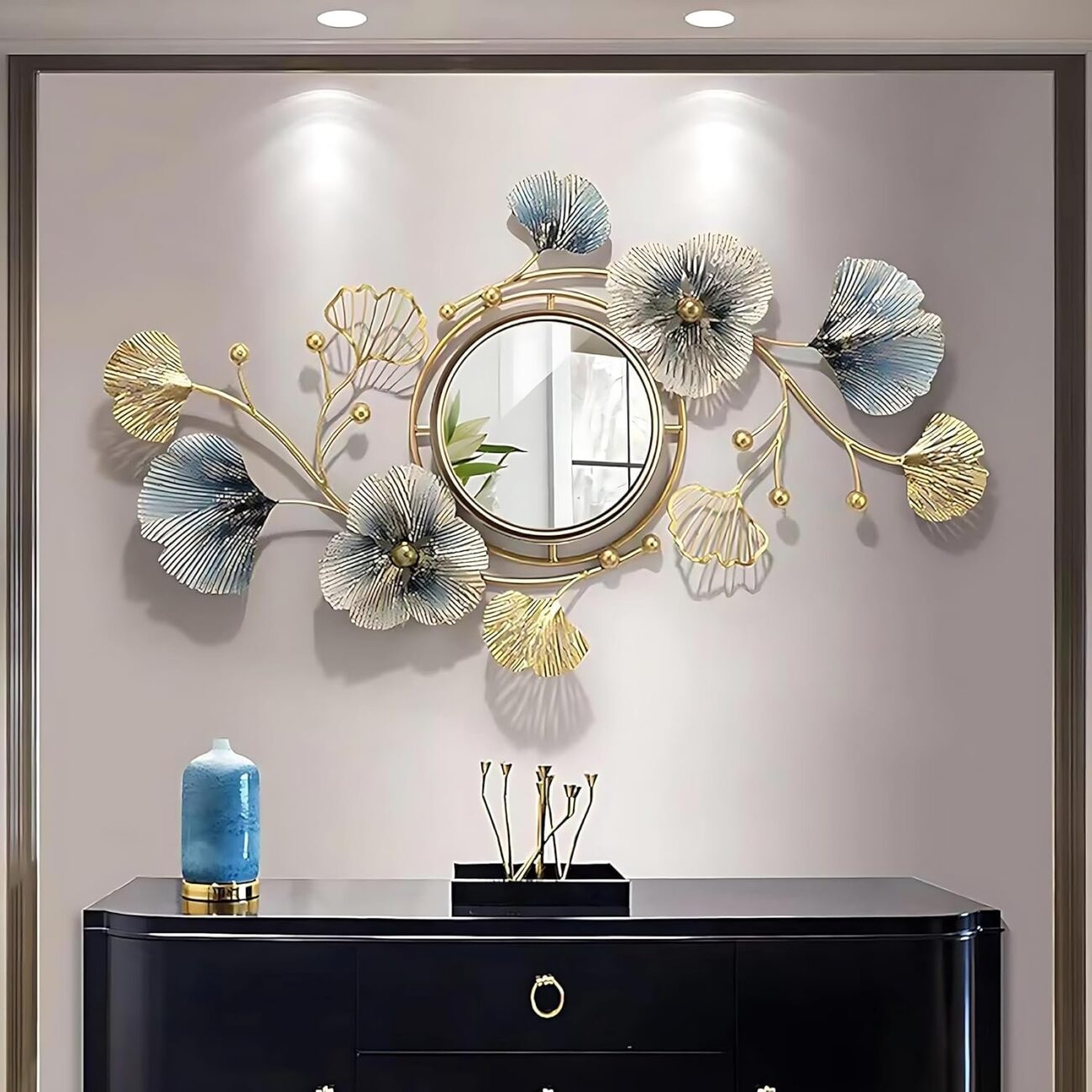 Leaf Large Wall Decor for Entryway Bedroom Living Room Bathroom Vanity