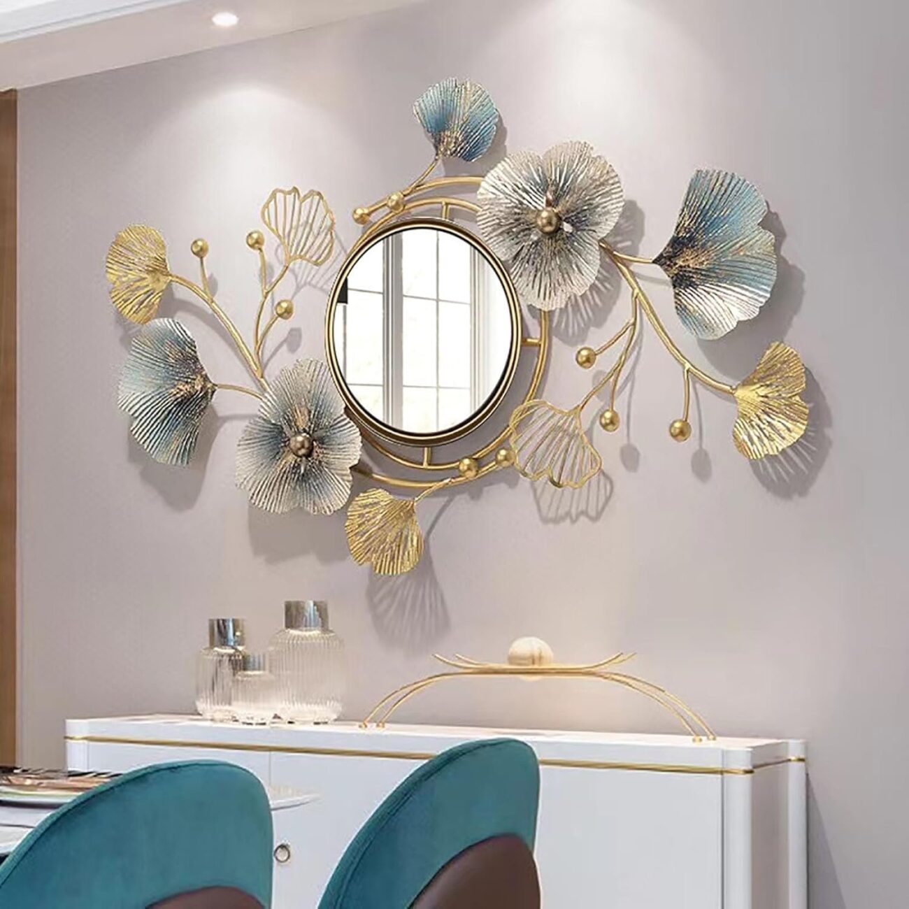 Leaf Large Wall Decor for Entryway Bedroom Living Room Bathroom Vanity - Image 2