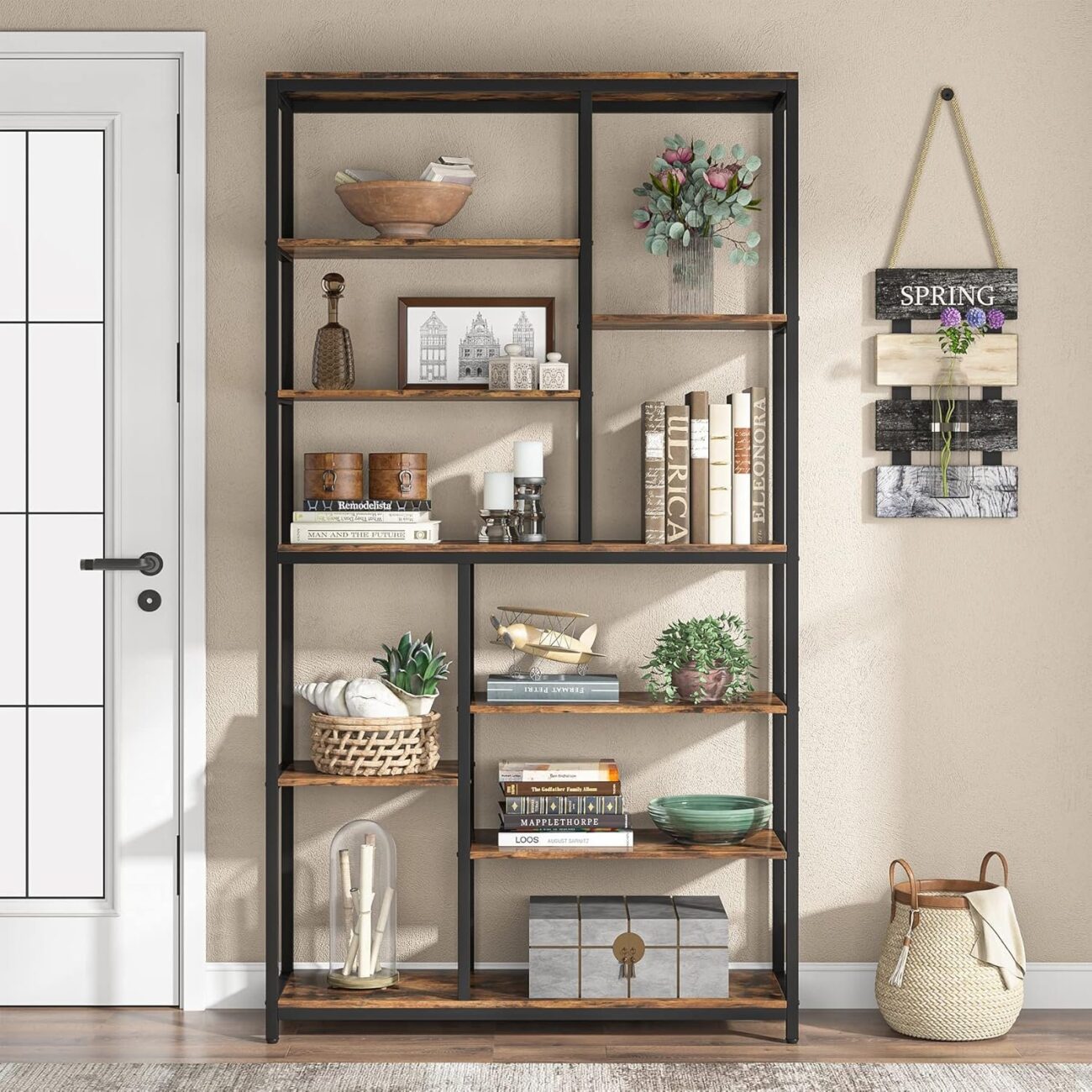 Modern 8 Layers Staggered Shelf