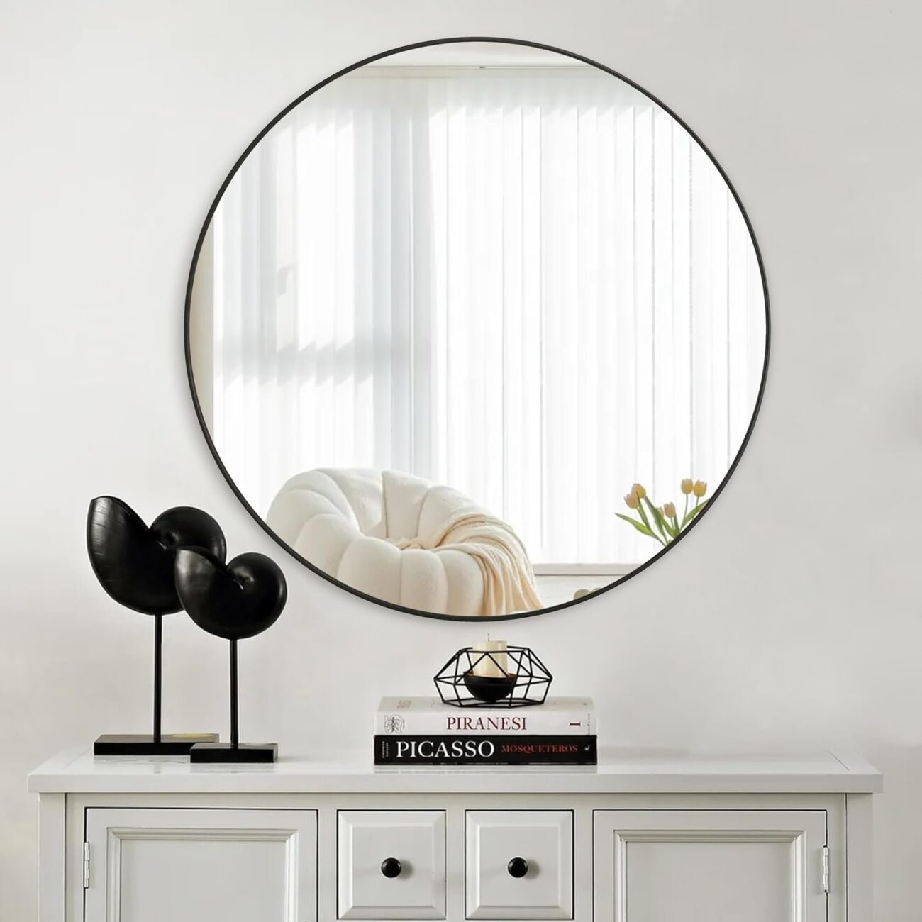 Round Wall Mirror 24 Inch - Image 3