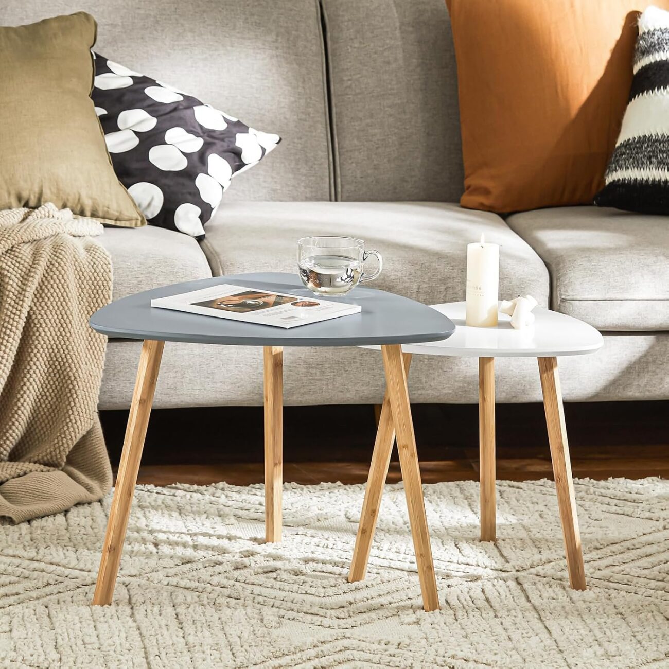 Set of 2 Side Nesting Tables