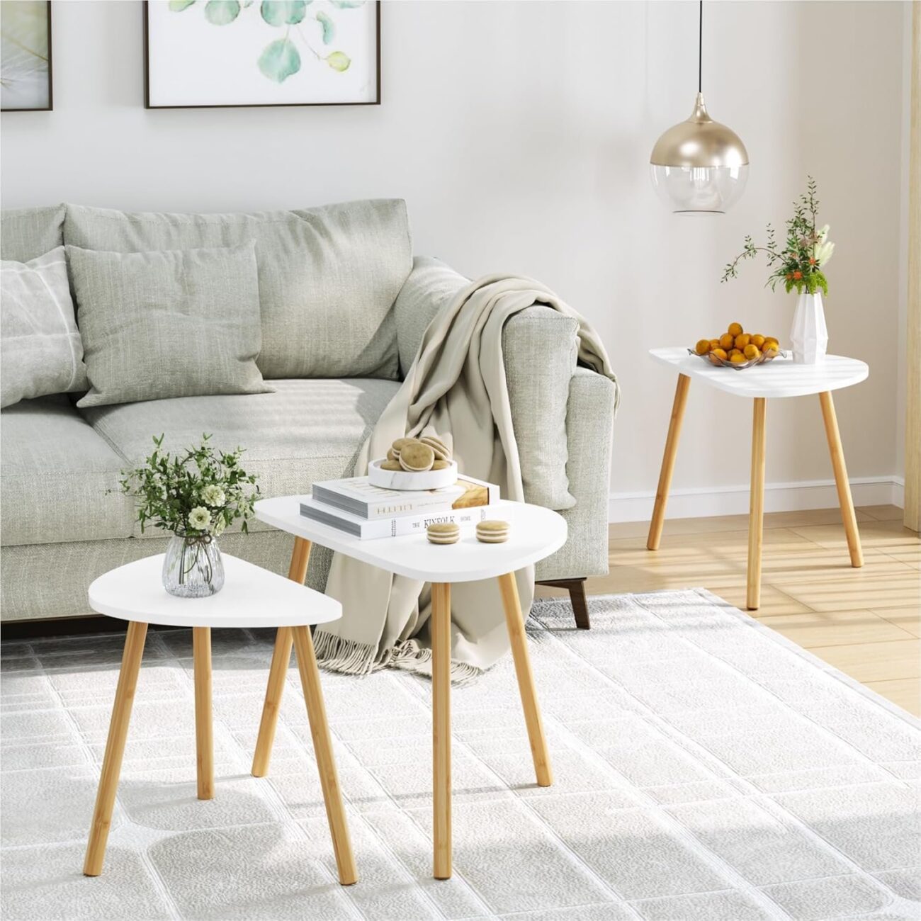 Set of 3 Small Table for Living Room