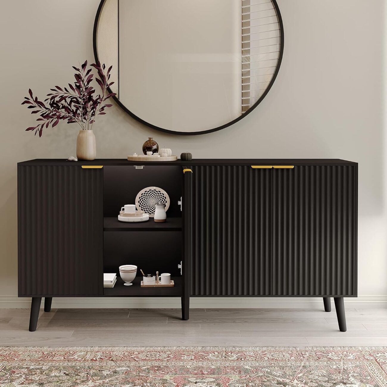Sideboard Buffet Cabinet with Storage - Image 2