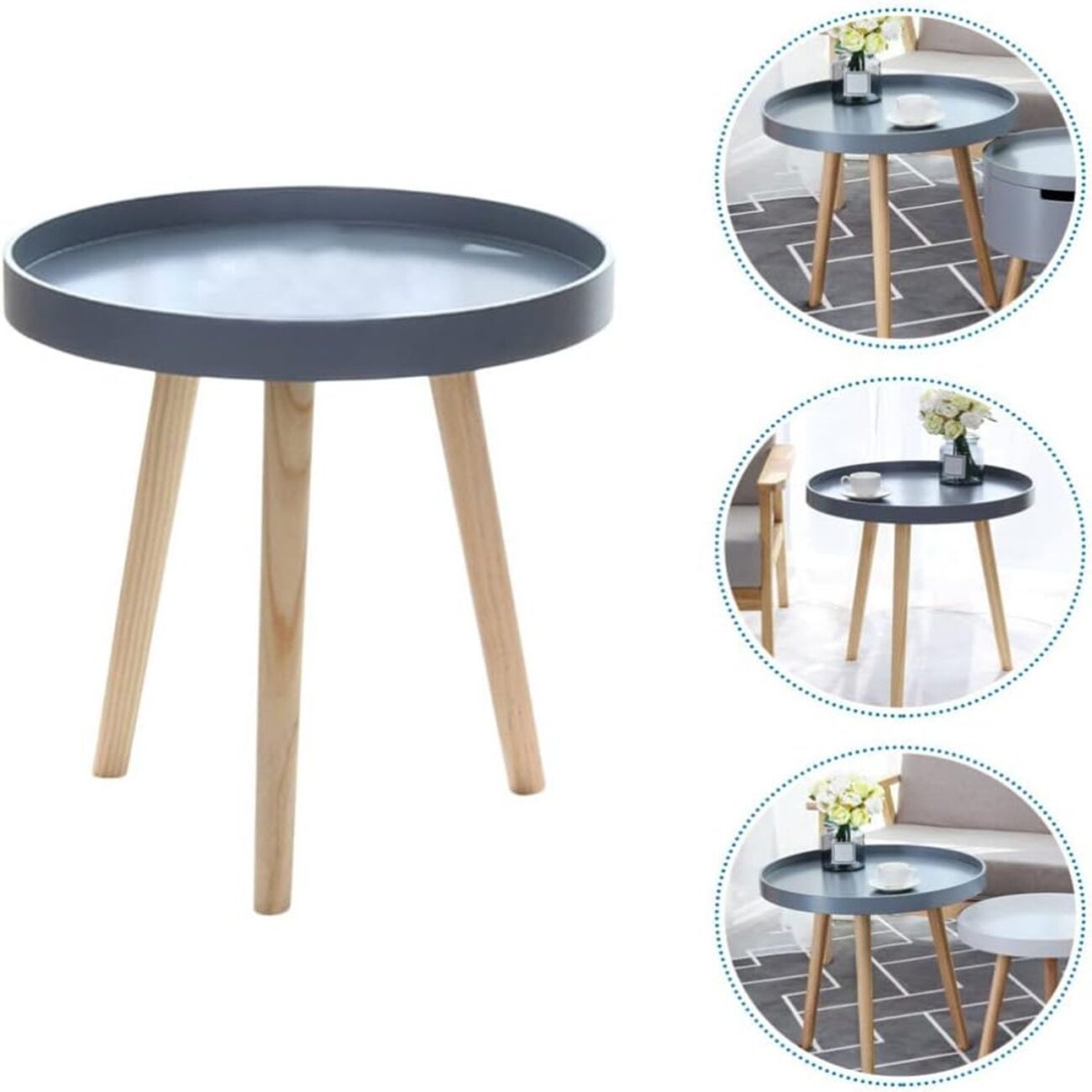 Small Table Wooden Tray Table - Image 3