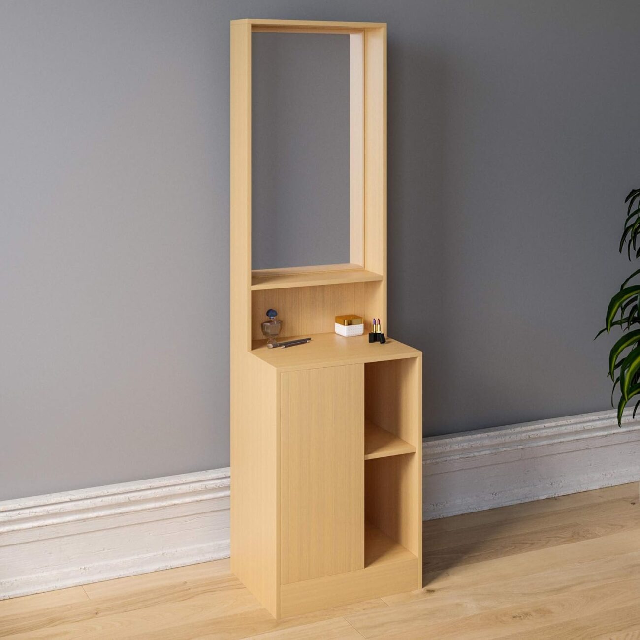 Vanity Standing Cosmetics Storage Desk Dresser Furniture