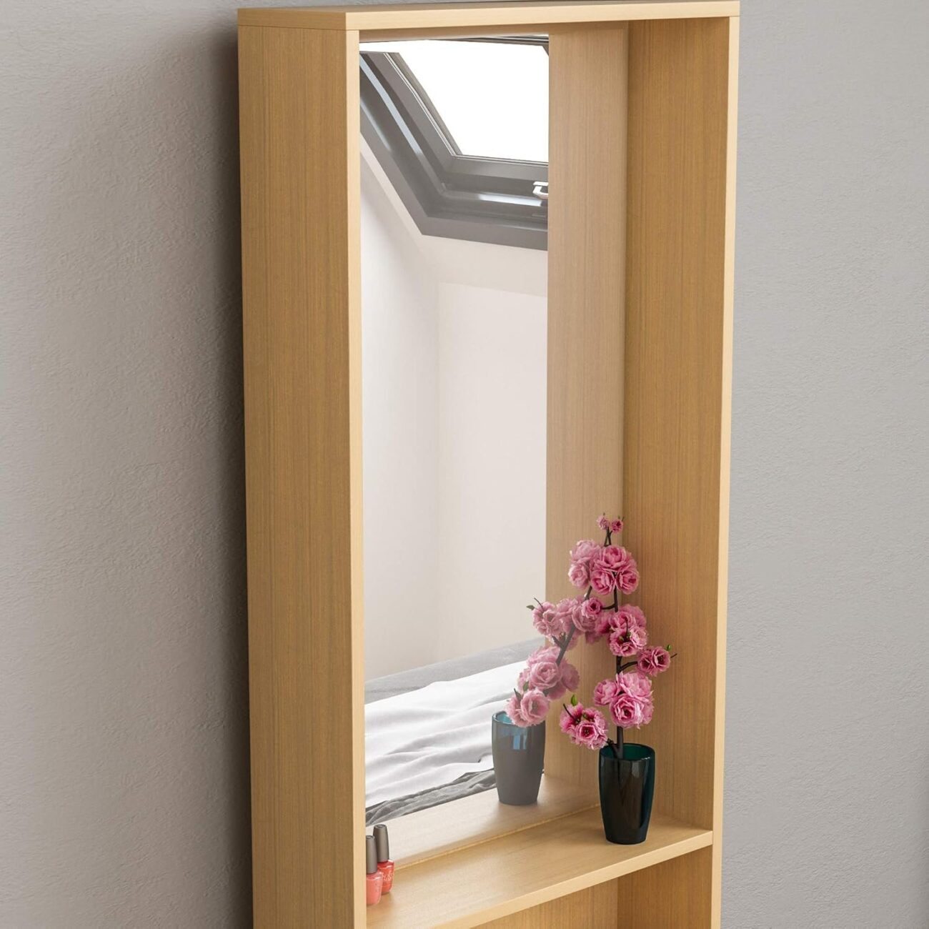 Vanity Standing Cosmetics Storage Desk Dresser Furniture - Image 3