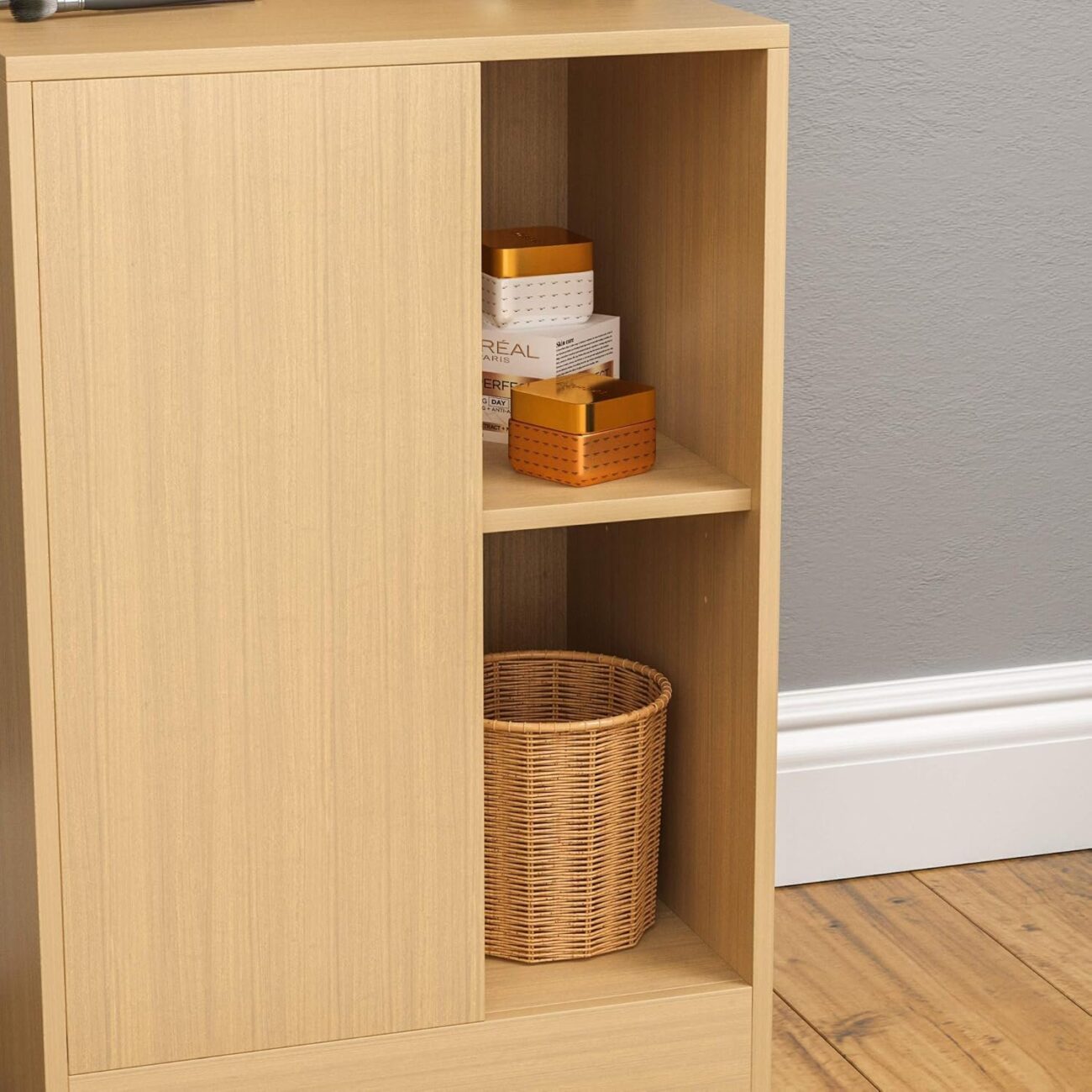 Vanity Standing Cosmetics Storage Desk Dresser Furniture - Image 5