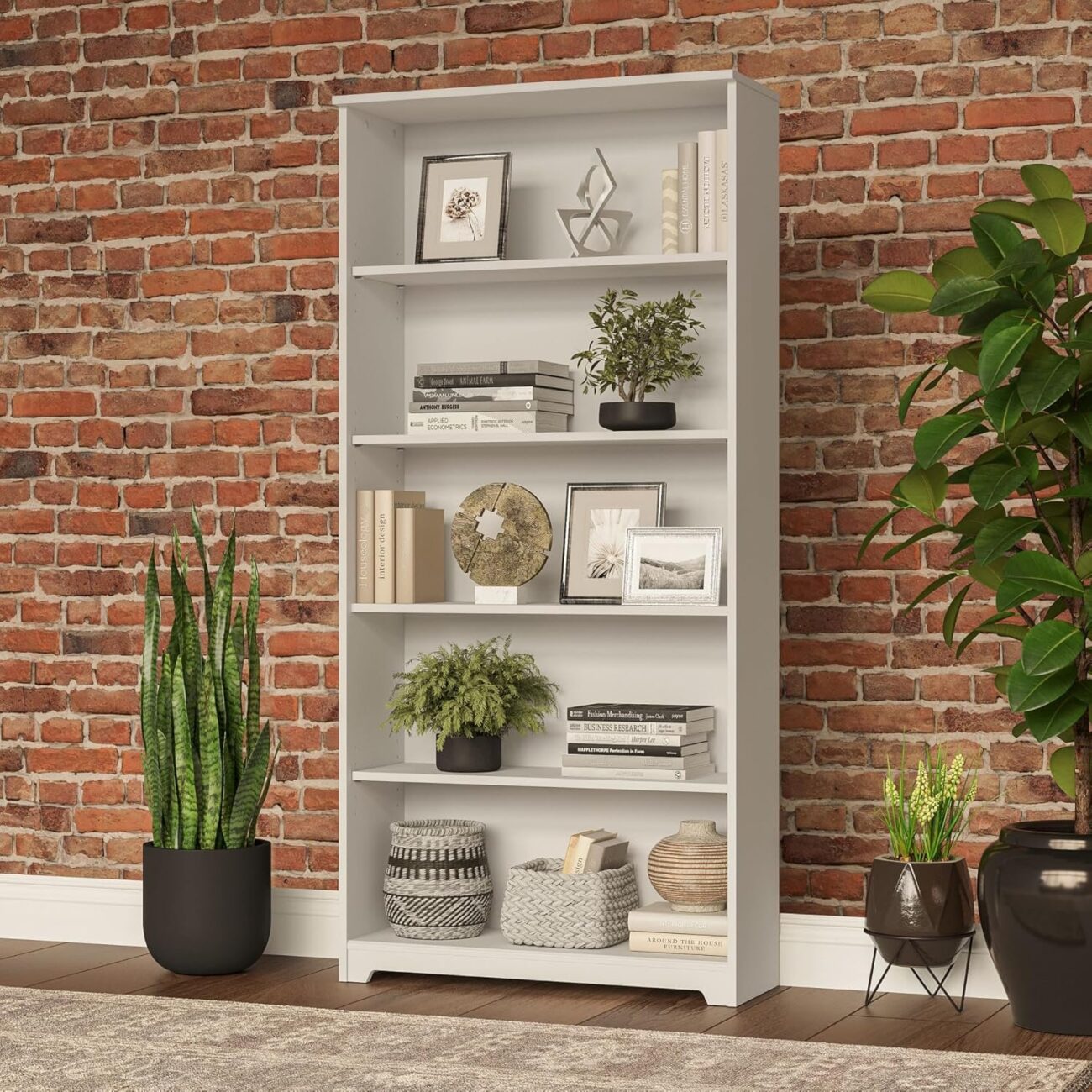 Tall Standing White Shelf