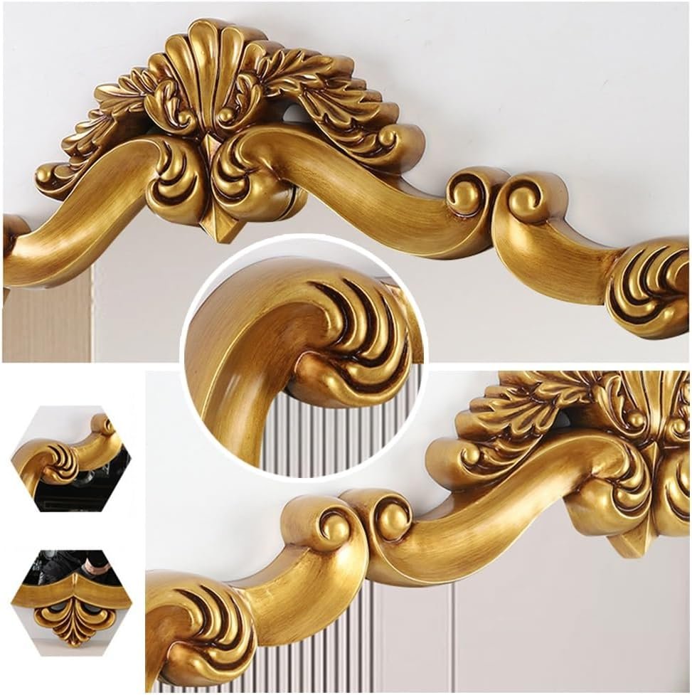 Vintage Carved Decorative Mirror - 93 * 79CM/36.6 * 31.1 - Image 2
