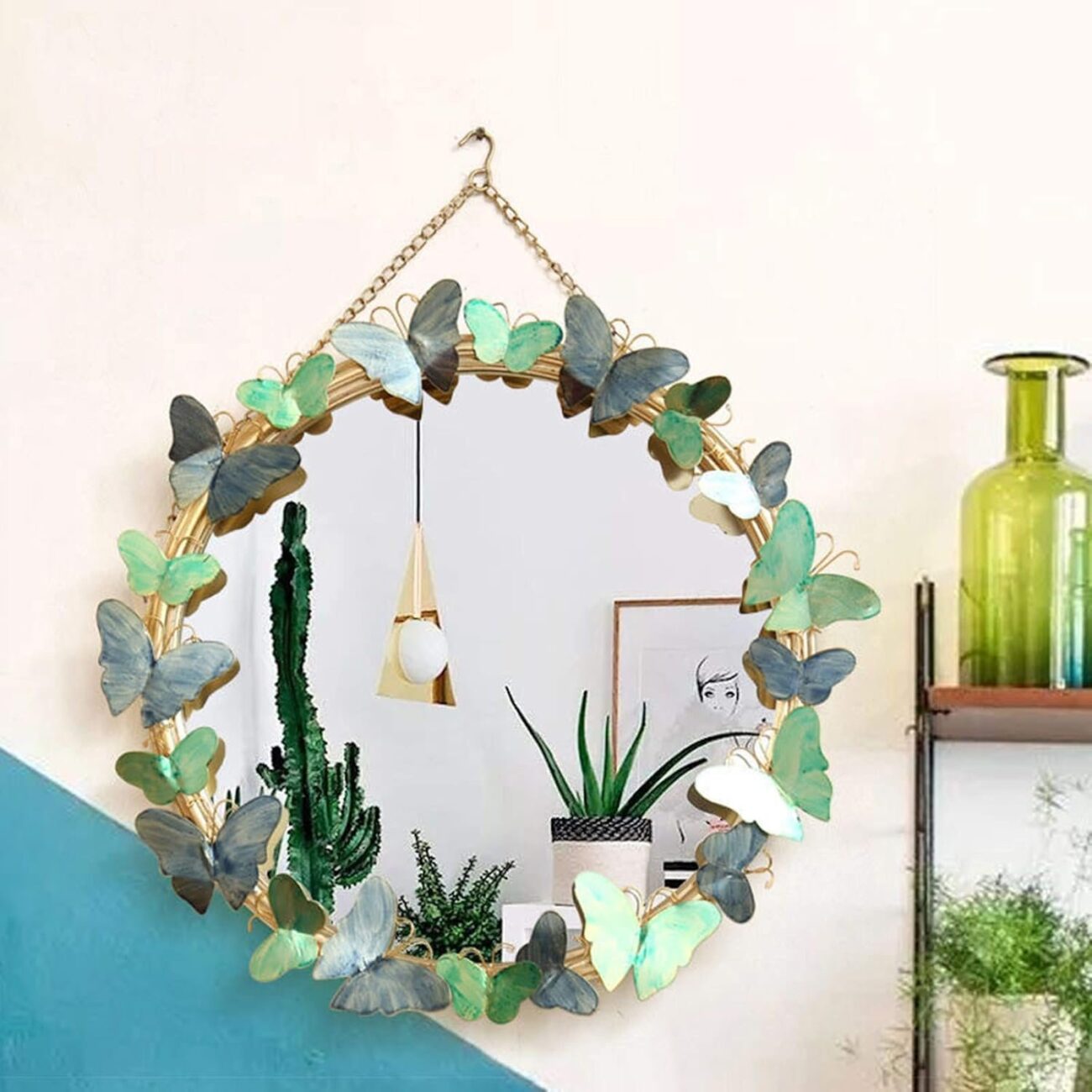 Wall Mounted Mirrors 22” Round Decorative Wall Hanging Mirror - Image 3