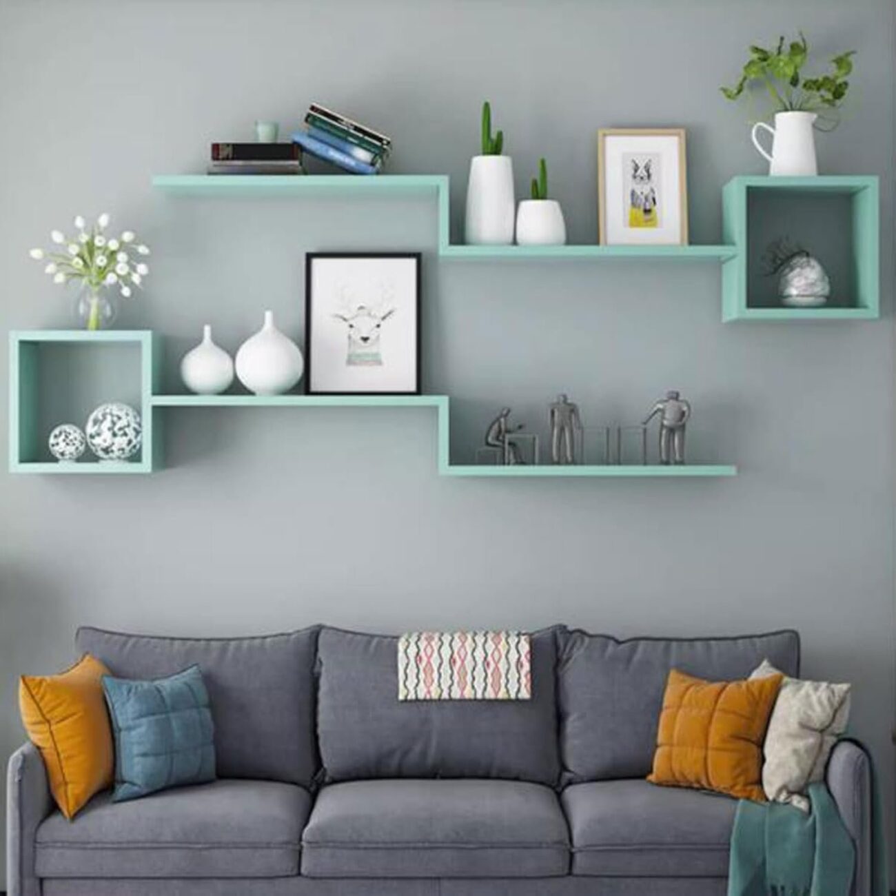 Wall Mounted Wooden Shelves for Wall Decor Storage - Image 2