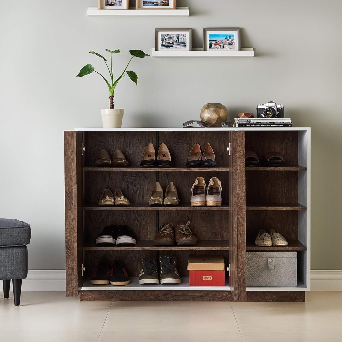 Designer Wooden Shoe Rack