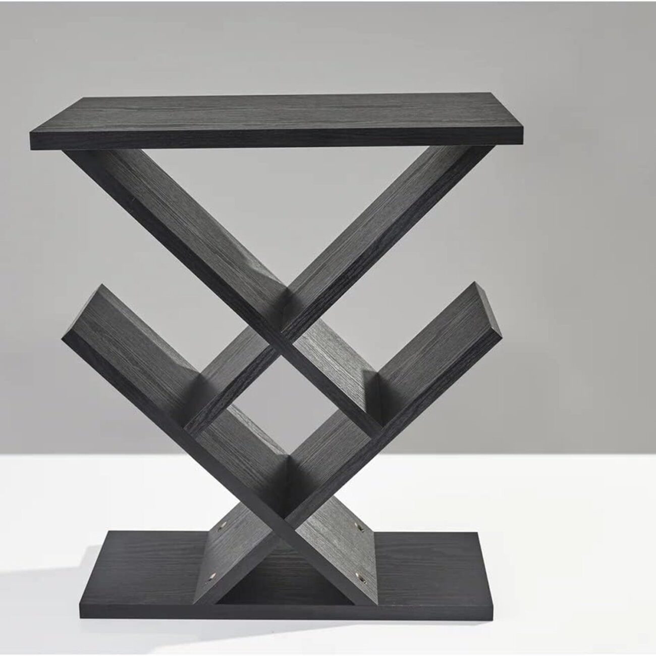 Zig-Zag Accent Table Bookshelf