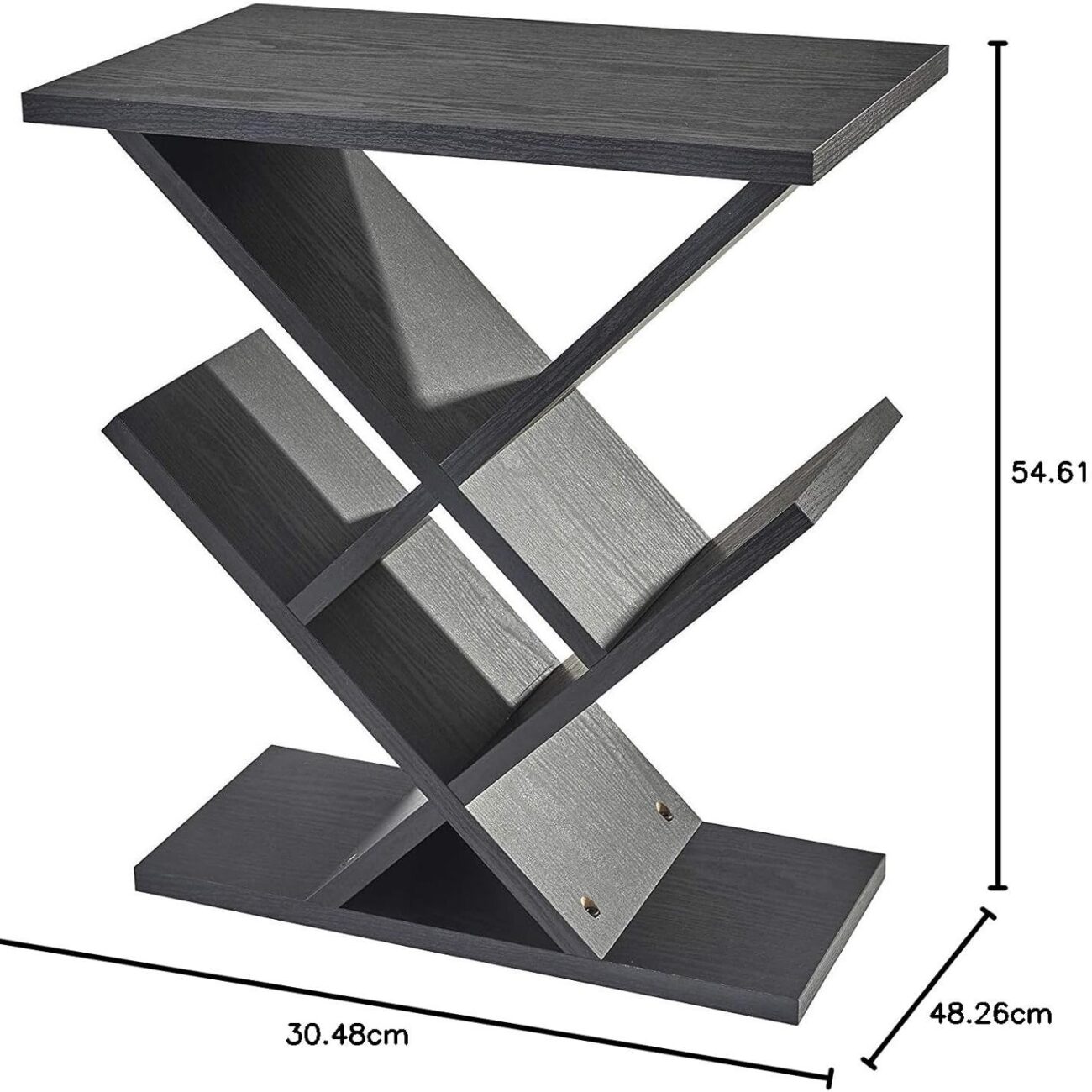Zig-Zag Accent Table Bookshelf - Image 2